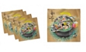 Ambesonne Korea Set of 4 Napkins, 12" x 12"